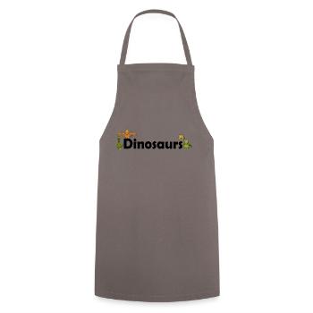 Dinosaures Dino - Tablier de cuisine - gris - Devant - AI Model Male 185 dark (185cm)