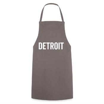 Detroit - Kochschürze - Grau - Vorne - AI Model Male 185 dark (185cm)