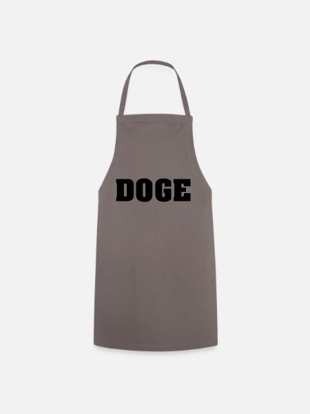 Doge coin crypto - Cooking Apron - grey