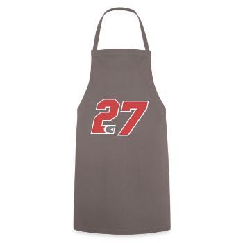 Gaziantep - Tablier de cuisine - gris - Devant - AI Model Male 185 dark (185cm)