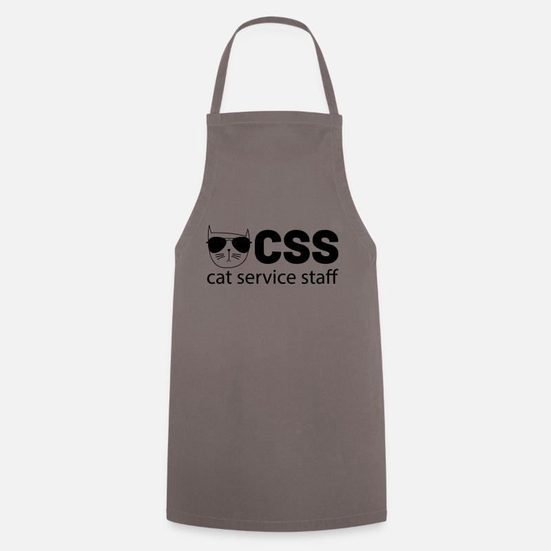 css cat service staff - Cooking Apron - grey