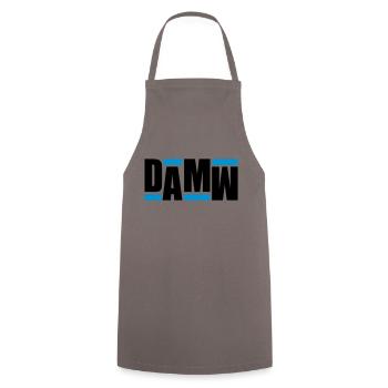 DAMW Retro - Kochschürze - Grau - Vorne - AI Model Male 185 dark (185cm)