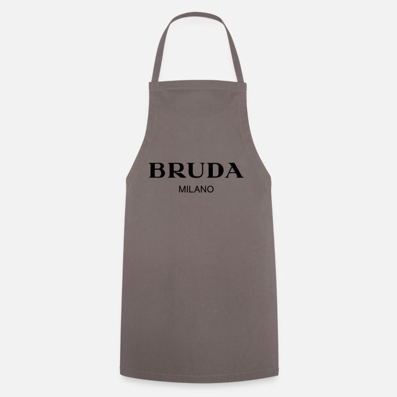 Bruda Milano - Kochschürze - Grau