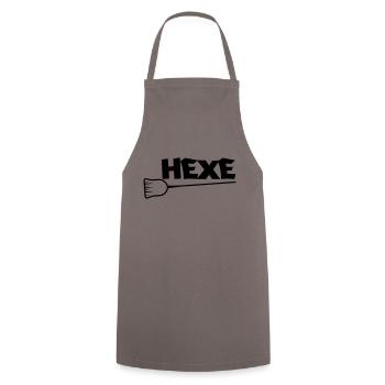 hexe - Kochschürze - Grau - Vorne - AI Model Male 185 dark (185cm)