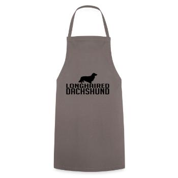 LONGHAIRED DACHSHUND Dogs Wilsigns - Cooking Apron - grey - Front - AI Model Male 185 dark (185cm)