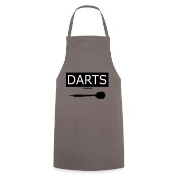 Darts Passion Passion Gift Birthday - Cooking Apron - grey - Front - AI Model Male 185 dark (185cm)
