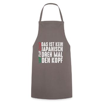 Italy Italian Vaffanculo - Cooking Apron - grey - Front - AI Model Male 185 dark (185cm)