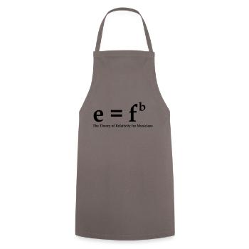 E=fb, theory of relativity for musicians - Cooking Apron - grey - Front - AI Model Male 185 dark (185cm)