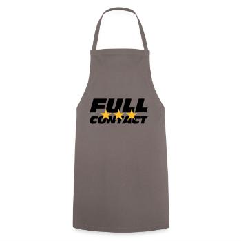 Full Contact - Cooking Apron - grey - Front - AI Model Male 185 dark (185cm)