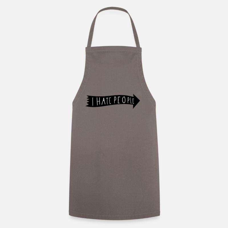 I HATE PEOPLE - Tablier de cuisine - gris