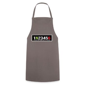 Motorcycle Gears 1N23456 One Down-Five Up - Cooking Apron - grey - Front - AI Model Male 185 dark (185cm)