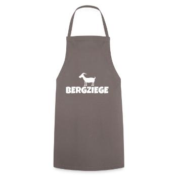 Bergziege Lustig Wandern Erzgebirge - Kochschürze - Grau - Vorne - AI Model Male 185 dark (185cm)
