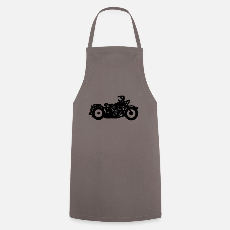 moto - Tablier de cuisine - gris