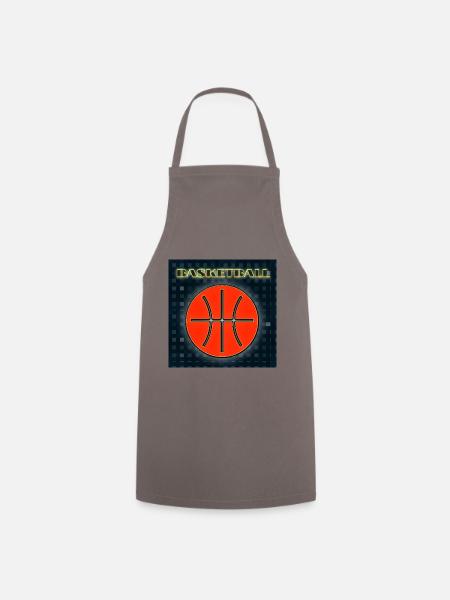 Basketball - Abbild - 2023 - Kochschürze - Grau