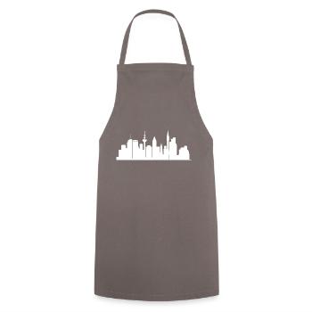 Mannheim Monnem Mannheimat - Kochschürze - Grau - Vorne - AI Model Male 185 dark (185cm)