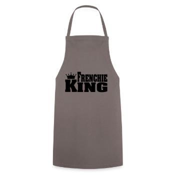 FRENCHIE KING bouledogue français - Tablier de cuisine - gris - Devant - AI Model Male 185 dark (185cm)
