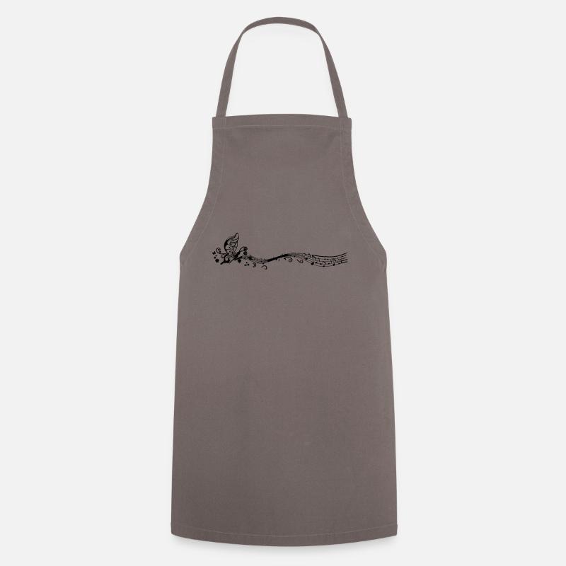 Musique - Tablier de cuisine - gris