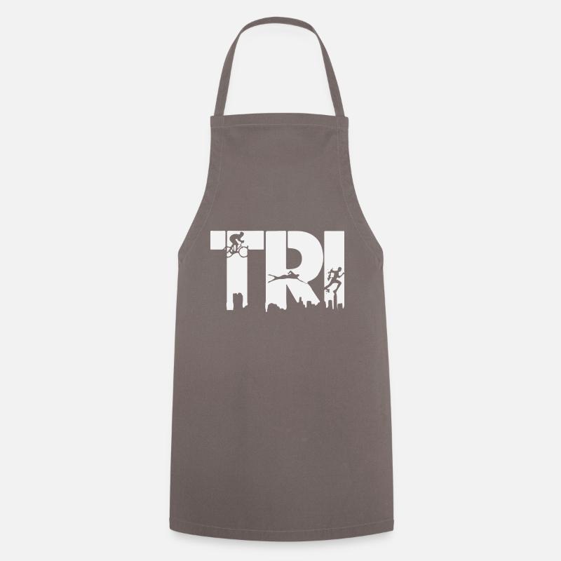 Triathlon - Kochschürze - Grau