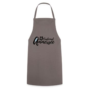 Ammersee Eastcoast Blume - Kochschürze - Grau - Vorne - AI Model Male 185 dark (185cm)
