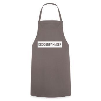 Drogenfahnder - Kochschürze - Grau - Vorne - AI Model Male 185 dark (185cm)
