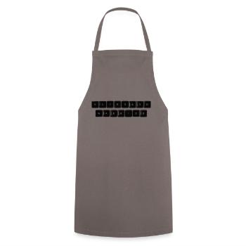 Guerrier du clavier - Tablier de cuisine - gris - Devant - AI Model Male 185 dark (185cm)
