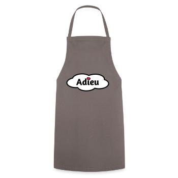 Adieu - Kochschürze - Grau - Vorne - AI Model Male 185 dark (185cm)