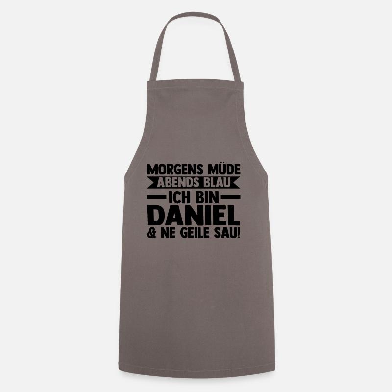 Vorname Daniel - Kochschürze - Grau