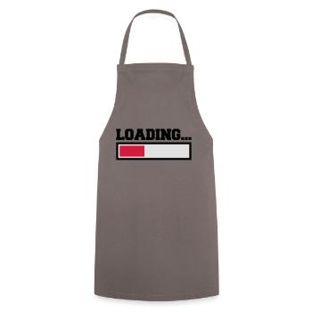 Loading - Cooking Apron - grey - Front - AI Model Male 185 dark (185cm)