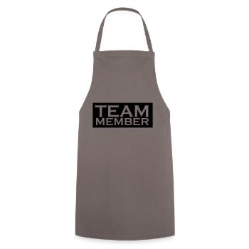 team member - Tablier de cuisine - gris - Devant - AI Model Male 185 dark (185cm)
