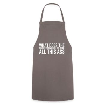 Qu’est-ce que le CDC recommande que je fasse avec tout ce cul - Tablier de cuisine - gris - Devant - AI Model Male 185 dark (185cm)