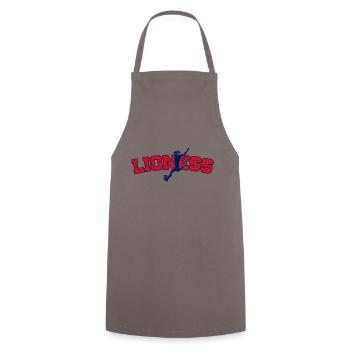 Lionnes championnes d’Angleterre de football féminin 2022 - Tablier de cuisine - gris - Devant - AI Model Male 185 dark (185cm)