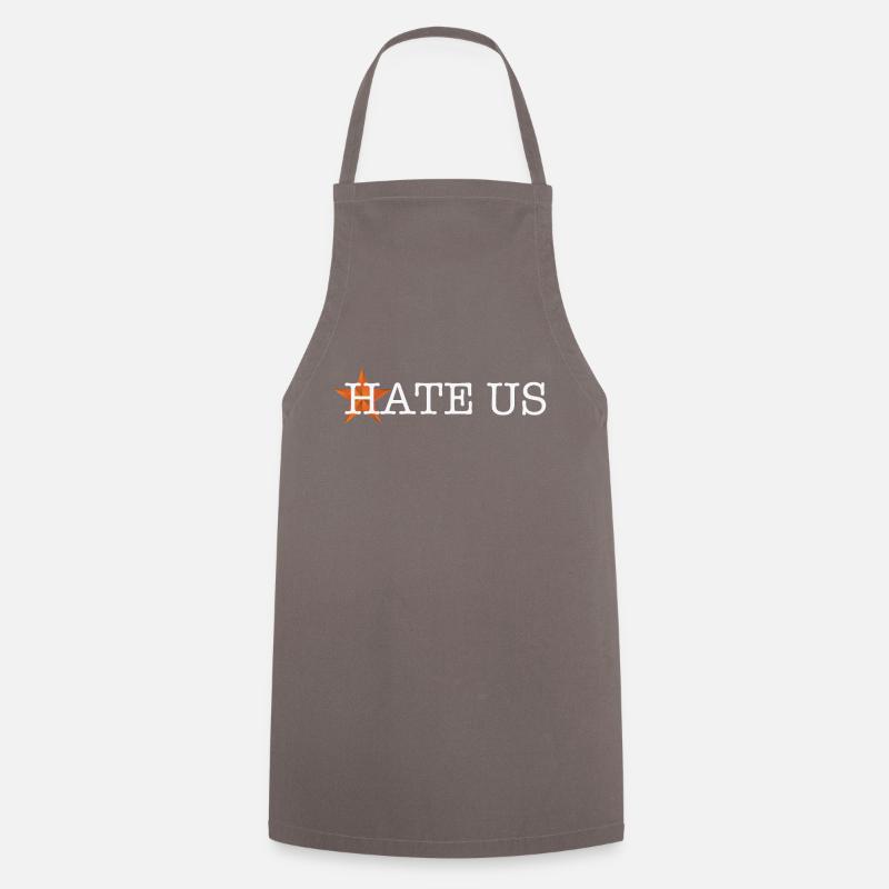 hate us - Cooking Apron - grey