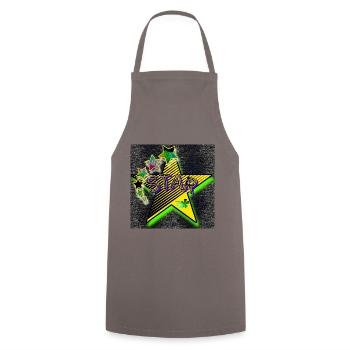 ÉTOILE - STERNCHEN - Tablier de cuisine - gris - Devant - AI Model Male 185 dark (185cm)