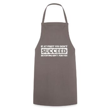 Échec du parachutisme ? Ce n’est pas votre truc ! Un design épique - Tablier de cuisine - gris - Devant - AI Model Male 185 dark (185cm)