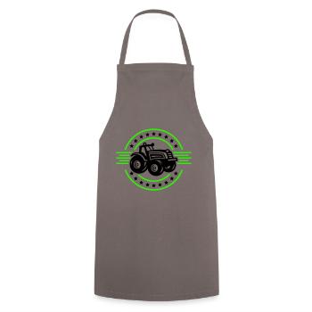 Tracteur Agriculteur Silhouette Agriculteur - Tablier de cuisine - gris - Devant - AI Model Male 185 dark (185cm)