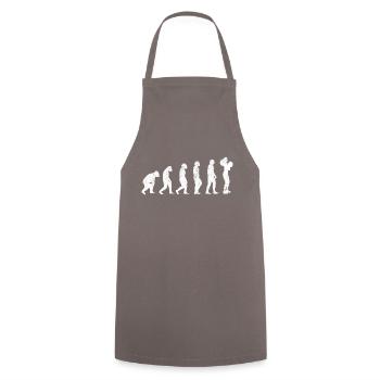 Fitness Strength Training Bodybuilder Athlete Muscle - Cooking Apron - grey - Front - AI Model Male 185 dark (185cm)