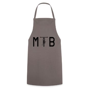 VTT Biker VTT - Tablier de cuisine - gris - Devant - AI Model Male 185 dark (185cm)