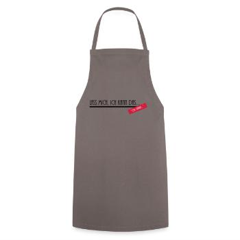 lass mich - Cooking Apron - grey - Front - AI Model Male 185 dark (185cm)