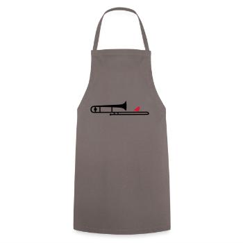 trombonebird - Tablier de cuisine - gris - Devant - AI Model Male 185 dark (185cm)