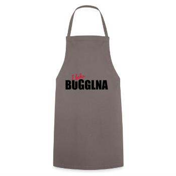 Buggl na - Kochschürze - Grau - Vorne - AI Model Male 185 dark (185cm)