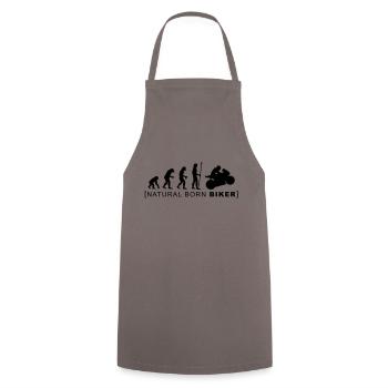 natural born biker - Tablier de cuisine - gris - Devant - AI Model Male 185 dark (185cm)