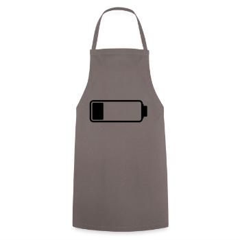 battery_empty__f1 - Tablier de cuisine - gris - Devant - AI Model Male 185 dark (185cm)