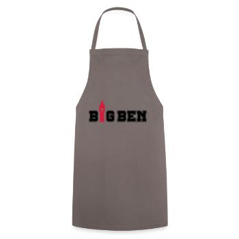 big_ben_02 - Tablier de cuisine - gris - Devant - AI Model Male 185 dark (185cm)