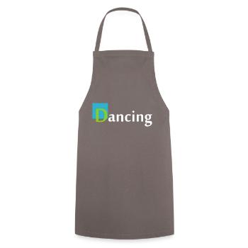 Dancing Dance Music - Kochschürze - Grau - Vorne - AI Model Male 185 dark (185cm)
