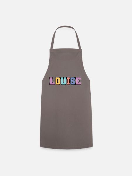 Name - Louise - Kochschürze - Grau