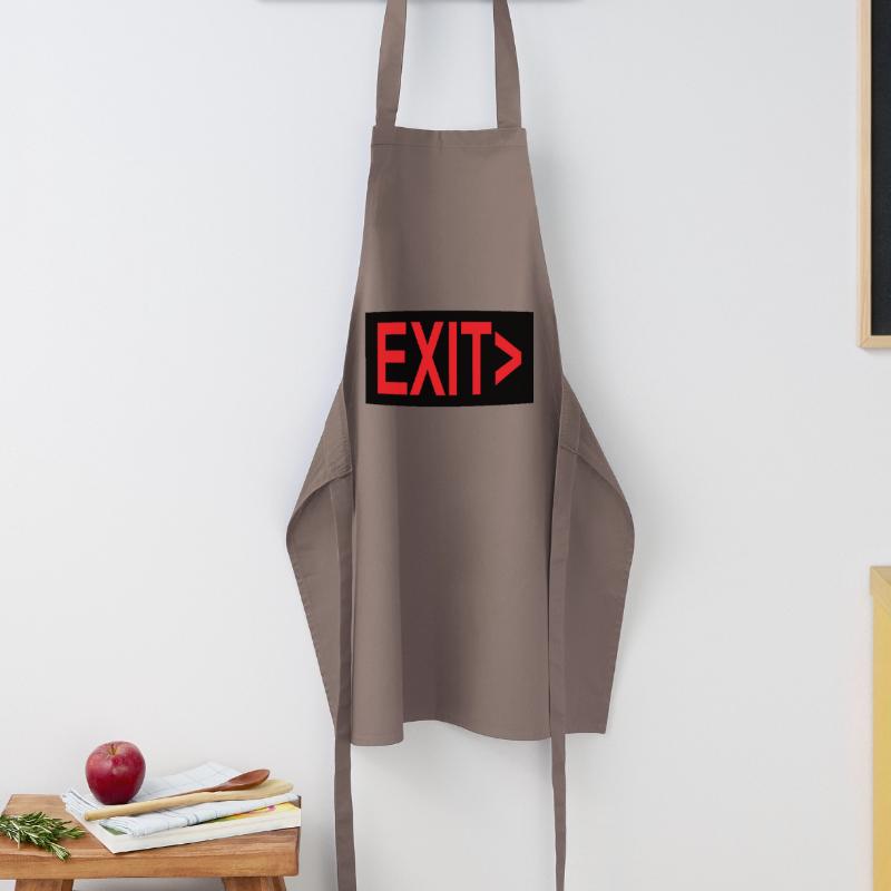 Exit / Exit / Emergency Exit Cooking Apron
