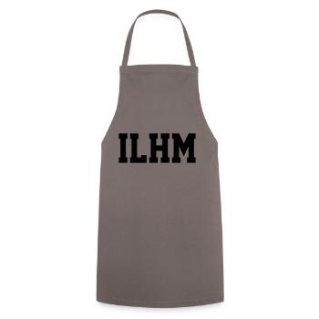 ILHM - I LOVE HOUSE MUSIC - Kochschürze - Grau - Vorne - AI Model Male 185 dark (185cm)