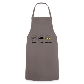 blockedName - Kochschürze - Grau - Vorne - AI Model Male 185 dark (185cm)
