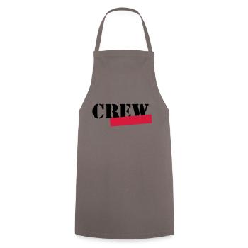 crew member - Cooking Apron - grey - Front - AI Model Male 185 dark (185cm)