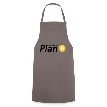 Time for plan B - Tablier de cuisine - gris - Devant - AI Model Male 185 dark (185cm)